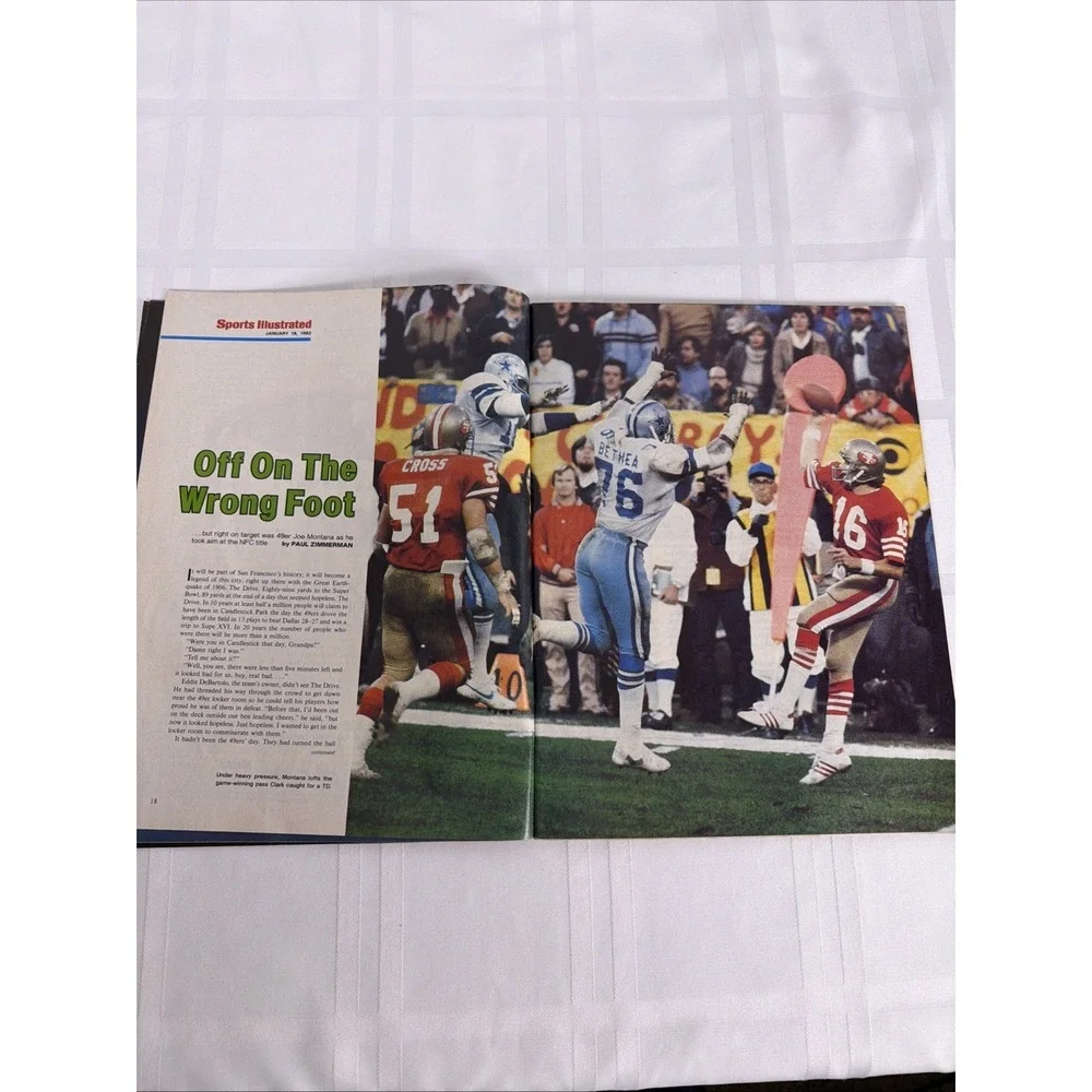 Sports Illustrated January 18, 1982 Dwight Clark San Francisco 49ers The Catch